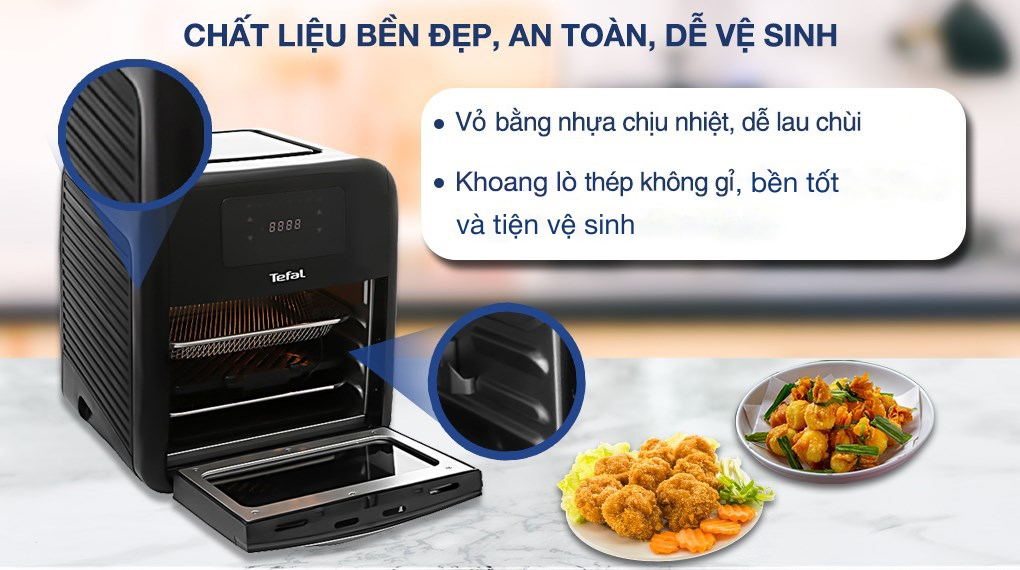 Lò chiên không dầu Tefal FW501815 11 lít - Chất liệu