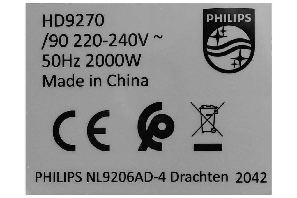 Siêu thị nồi chiên không dầu Philips HD9270/90 3 lít