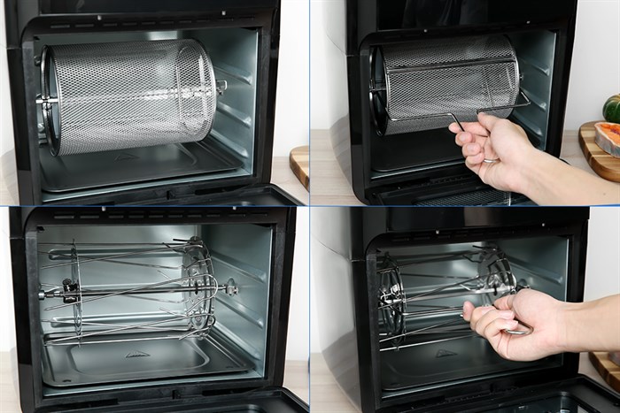 Lò chiên không dầu Magic Eco M12 12 lít Màu Đen