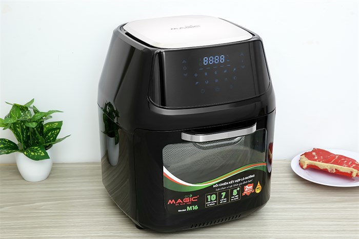 Lò chiên không dầu Magic Eco M16 16 lít Màu Đen