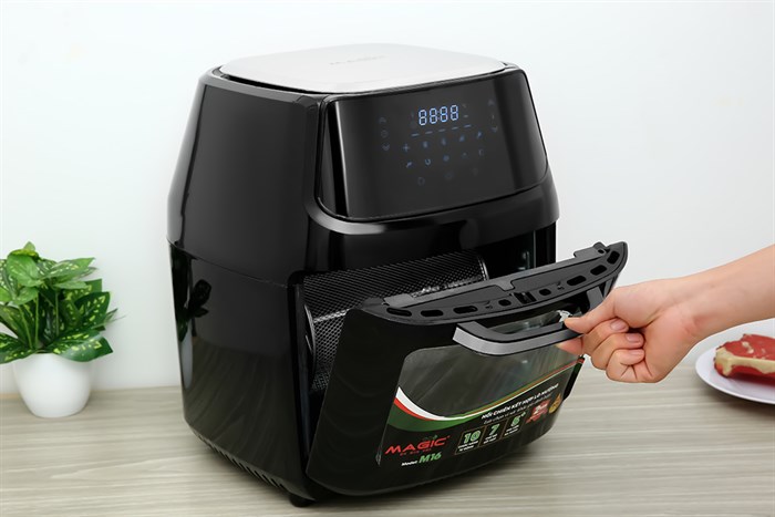 Lò chiên không dầu Magic Eco M16 16 lít Màu Đen
