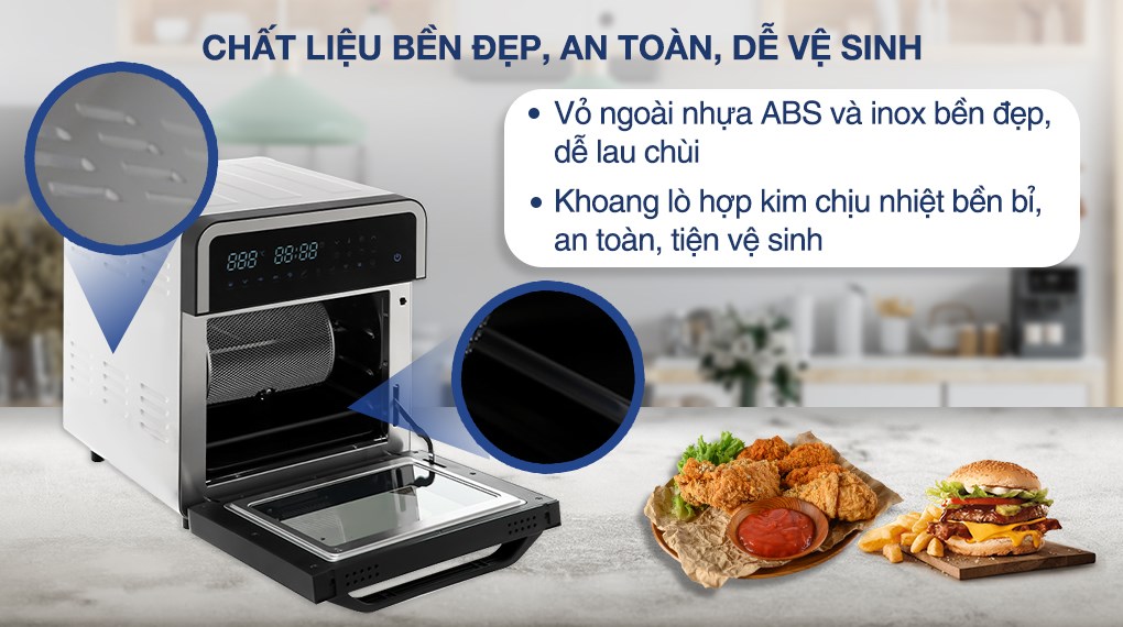 Lò chiên không dầu Kangaroo KG15AF1A 15 lít - 8