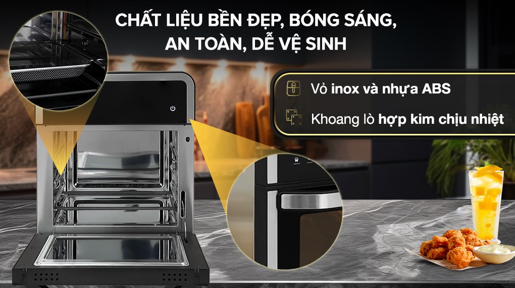 Lò chiên không dầu Kangaroo KG15AF1A 15 lít