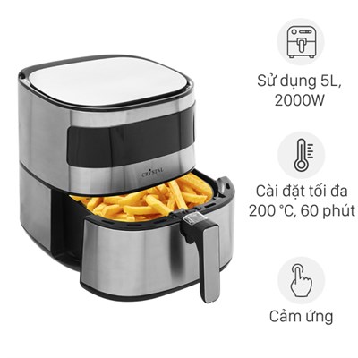 Nồi chiên không dầu Crystal BF525 5.5 lít