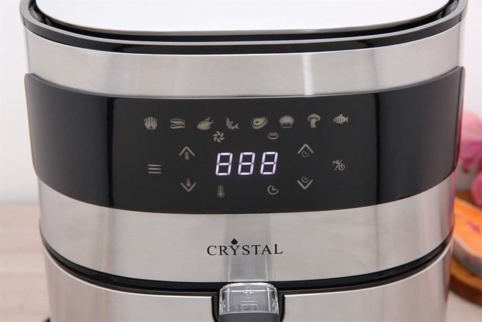 Nồi chiên không dầu Crystal 5.5 lít BF525 Màu Bạc Inox