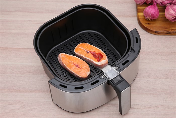 Nồi chiên không dầu Crystal 5.5 lít BF525 Màu Bạc Inox