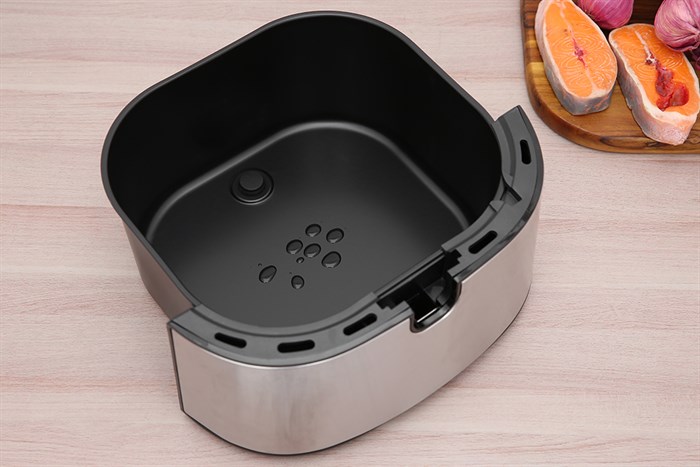 Nồi chiên không dầu Crystal 5.5 lít BF525 Màu Bạc Inox