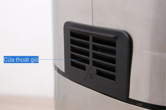 Nồi chiên không dầu Crystal 5.5 lít BF525 Màu Bạc Inox