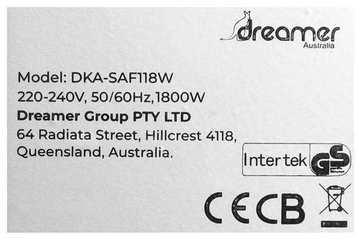 Lò chiên không dầu hơi nước Dreamer DKA-SAF118W 18 lít Màu Bạc