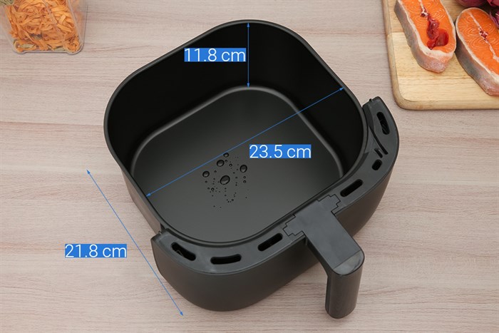 Nồi chiên không dầu Hafele 5.7 lít HS-AF502B (535.43.713) Màu Đen