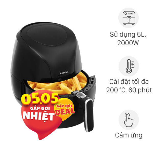 Nồi chiên không dầu Hafele 6.4 lít HS-AF601B (535.43.714)