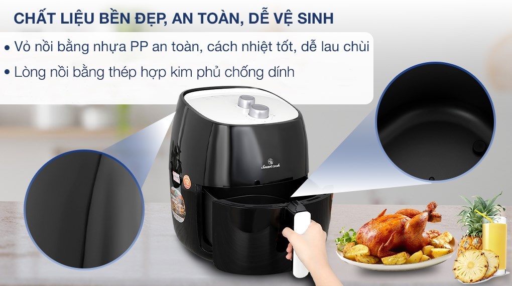 Nồi chiên không dầu Smartcook 7 lít AFS-3941