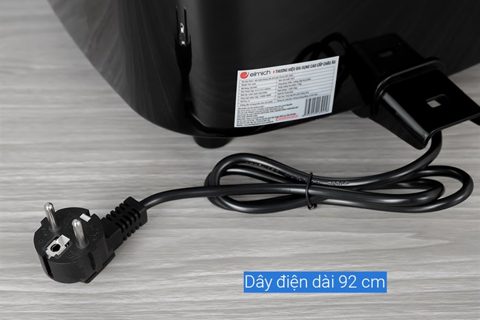 Nồi chiên không dầu hơi nước Elmich AFE-3945 7 lít Màu Đen - Vàng đồng
