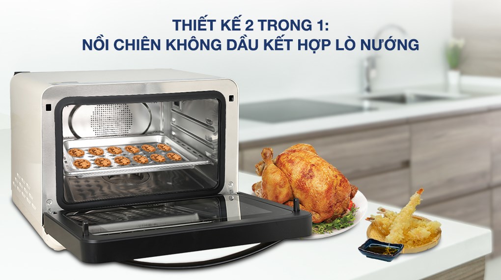 Lò chiên không dầu hơi nước Elmich AFE-3944 20 lít