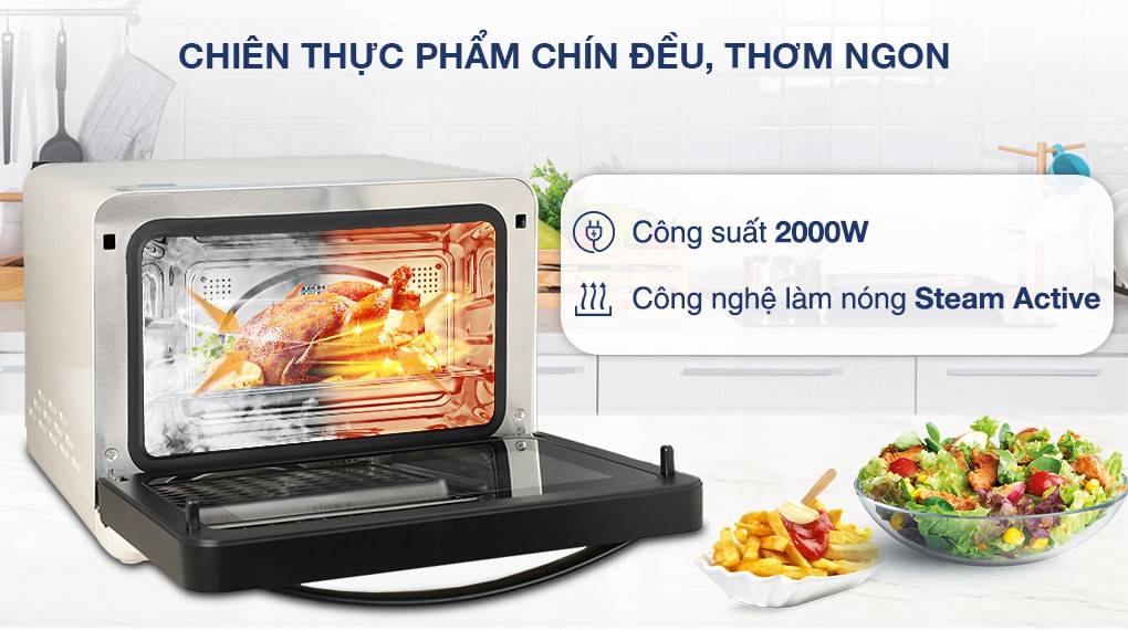 Lò chiên không dầu hơi nước Elmich AFE-3944 20 lít