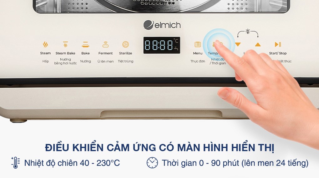 Lò chiên không dầu hơi nước Elmich AFE-3944 20 lít