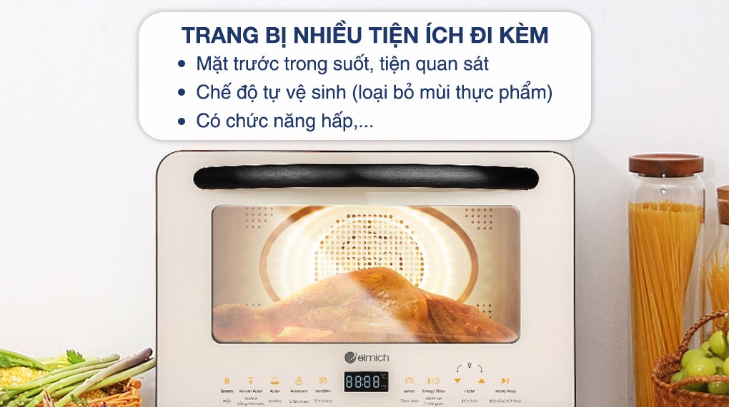 Lò chiên không dầu hơi nước Elmich AFE-3944 20 lít