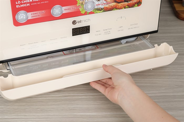 Lò chiên không dầu hơi nước Elmich AFE-3944 20 lít Màu Kem