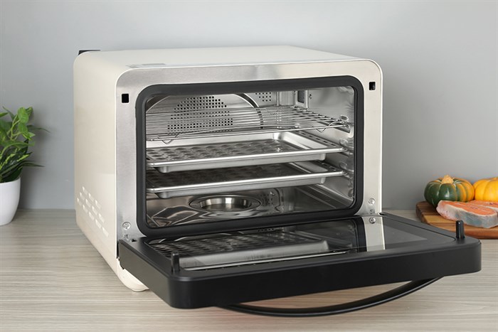 Lò chiên không dầu hơi nước Elmich AFE-3944 20 lít Màu Kem