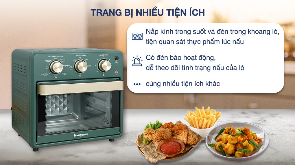 Lò chiên không dầu Kangaroo KG15AF2A 15 lít - 12