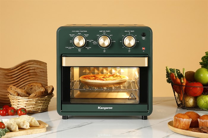 Lò chiên không dầu Kangaroo KG15AF2A 15 lít Màu Xanh