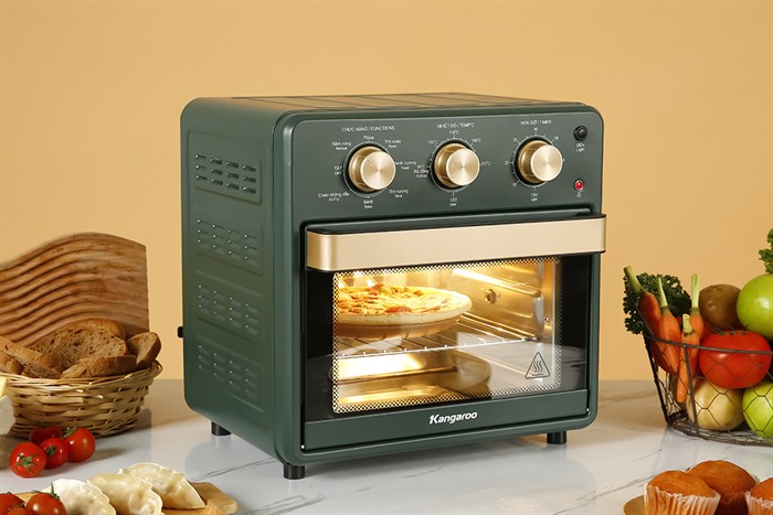 Lò chiên không dầu Kangaroo KG15AF2A 15 lít Màu Xanh