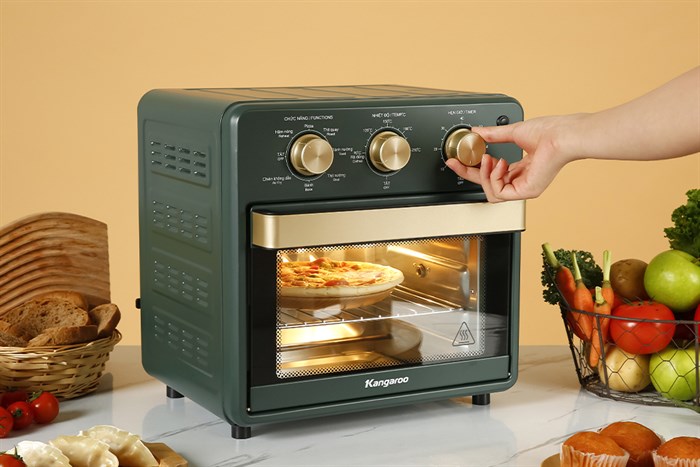 Lò chiên không dầu Kangaroo KG15AF2A 15 lít Màu Xanh