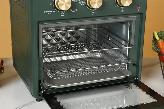 Lò chiên không dầu Kangaroo KG15AF2A 15 lít Màu Xanh