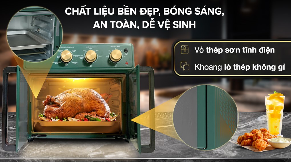 Lò chiên không dầu Kangaroo KG25AF2A 25 lít