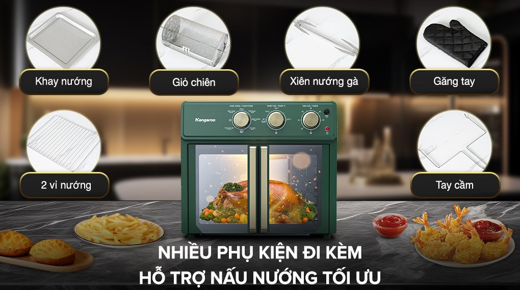 Lò chiên không dầu Kangaroo KG25AF2A 25 lít