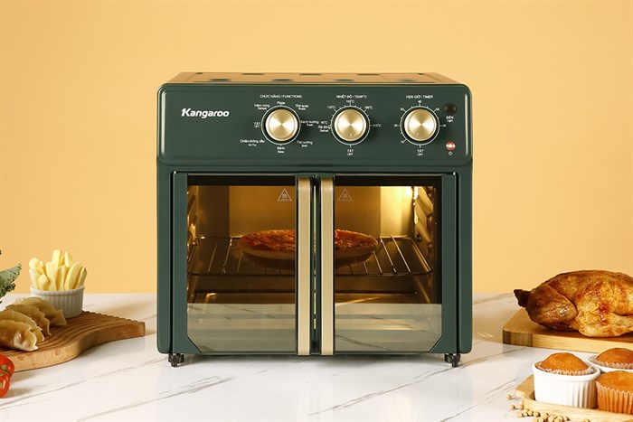 Lò chiên không dầu Kangaroo KG25AF2A 25 lít Màu Xanh