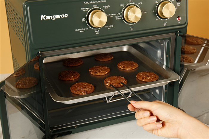 Lò chiên không dầu Kangaroo KG25AF2A 25 lít Màu Xanh