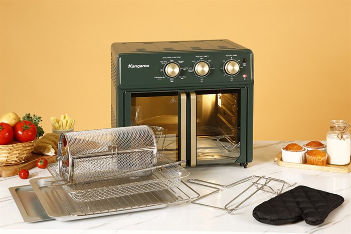 Lò chiên không dầu Kangaroo KG25AF2A 25 lít Màu Xanh