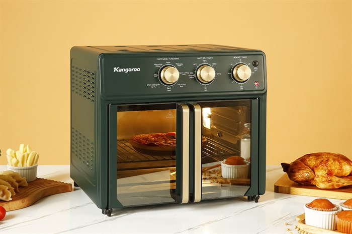 Lò chiên không dầu Kangaroo KG25AF2A 25 lít Màu Xanh