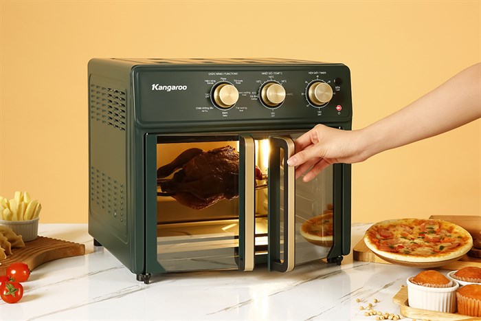 Lò chiên không dầu Kangaroo KG25AF2A 25 lít Màu Xanh