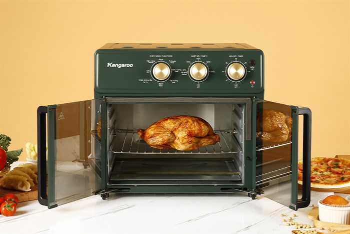 Lò chiên không dầu Kangaroo KG25AF2A 25 lít Màu Xanh