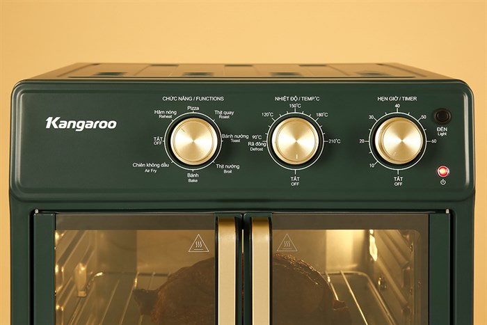 Lò chiên không dầu Kangaroo KG25AF2A 25 lít Màu Xanh