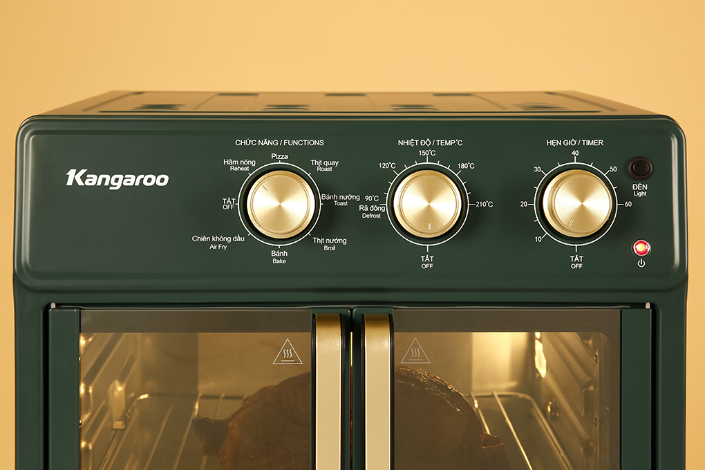 Lò chiên không dầu Kangaroo KG25AF2A 25 lít Màu Xanh
