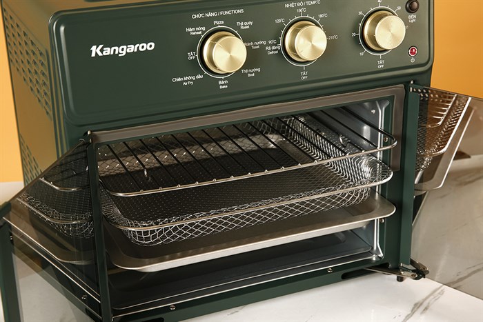 Lò chiên không dầu Kangaroo KG25AF2A 25 lít Màu Xanh