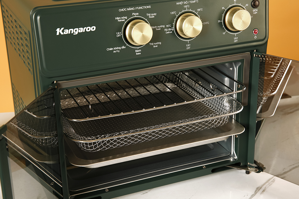 Lò chiên không dầu Kangaroo KG25AF2A 25 lít Màu Xanh