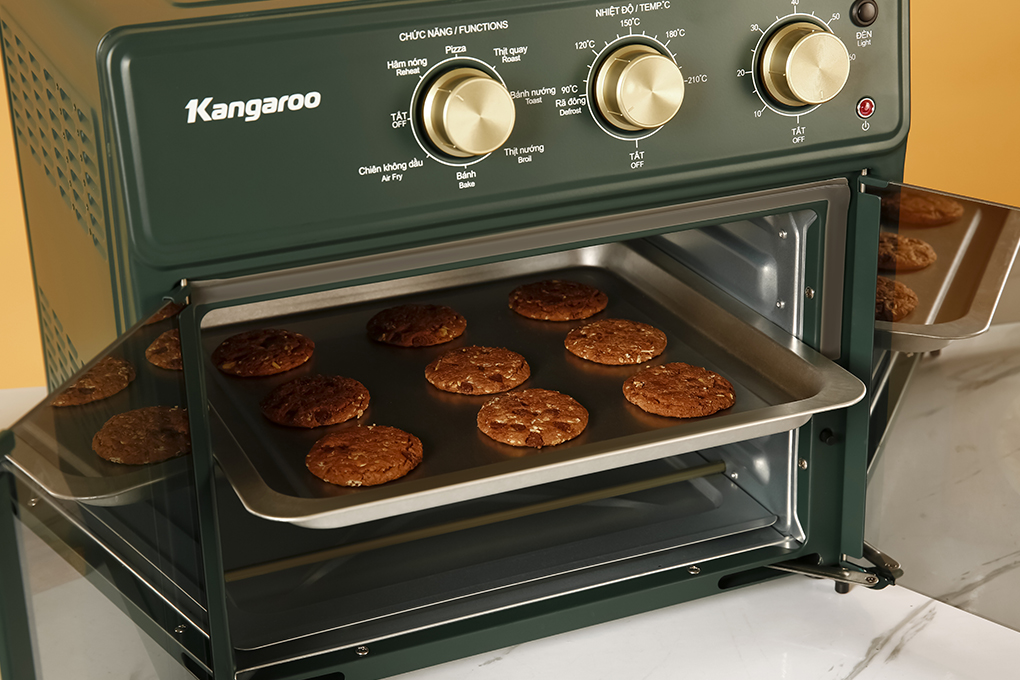 Lò chiên không dầu Kangaroo KG25AF2A 25 lít Màu Xanh