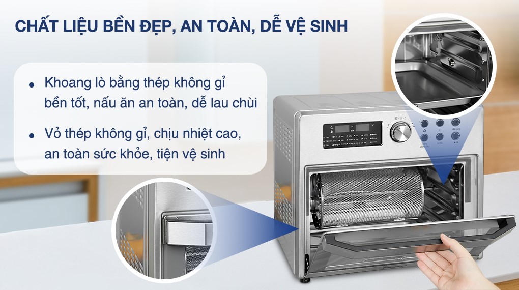 Lò chiên không dầu Kangaroo KG25AF1A 25 lít - 9