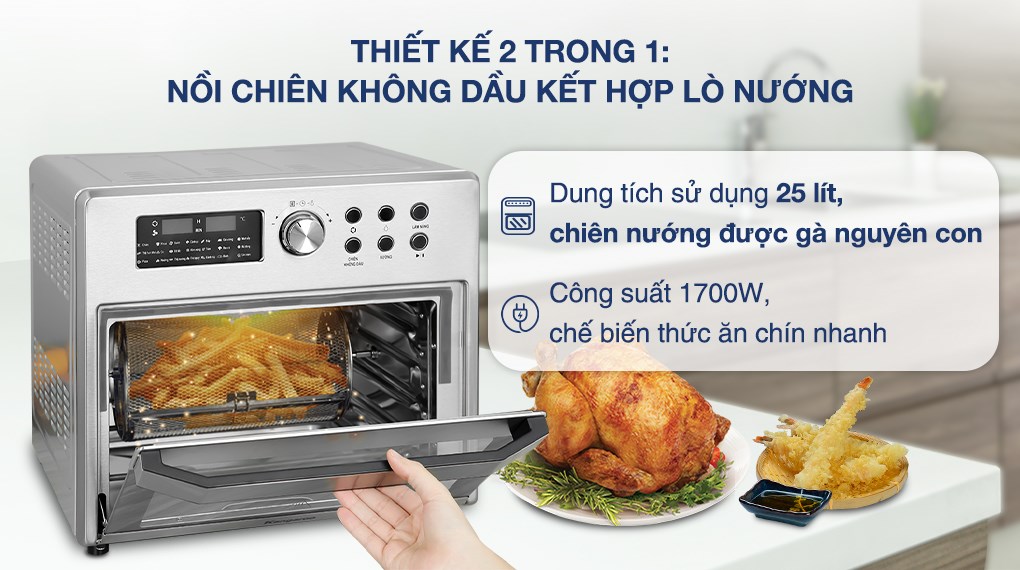 Lò chiên không dầu Kangaroo KG25AF1A 25 lít - 5