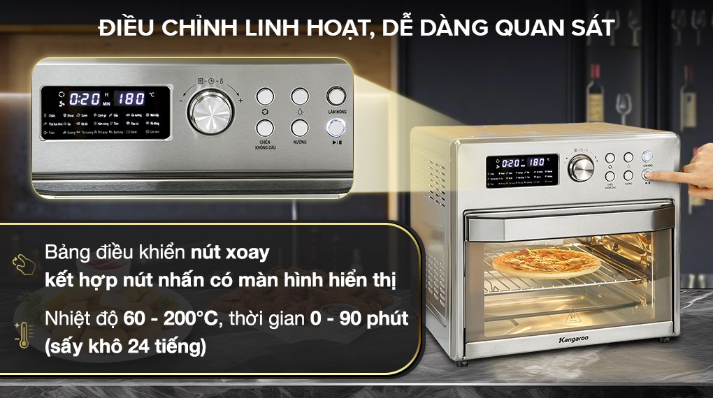Lò chiên không dầu Kangaroo KG25AF1A 25 lít