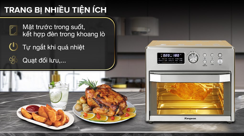 Lò chiên không dầu Kangaroo KG25AF1A 25 lít