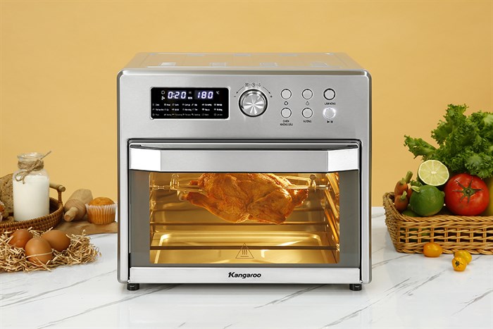 Lò chiên không dầu Kangaroo KG25AF1A 25 lít Màu Bạc