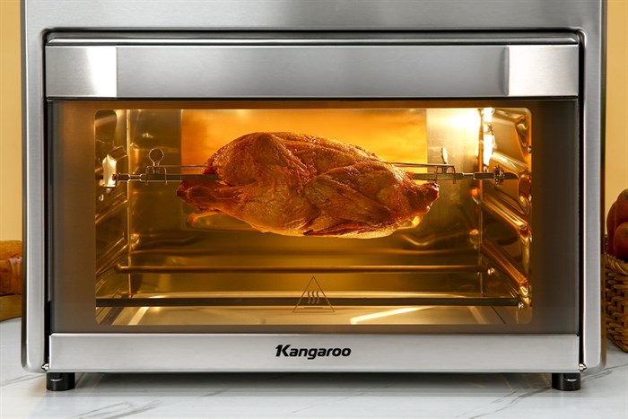 Lò chiên không dầu Kangaroo KG25AF1A 25 lít Màu Bạc