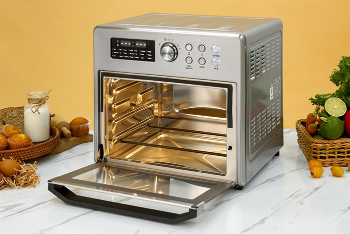 Lò chiên không dầu Kangaroo KG25AF1A 25 lít Màu Bạc