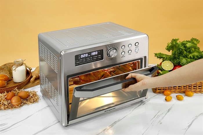 Lò chiên không dầu Kangaroo KG25AF1A 25 lít Màu Bạc
