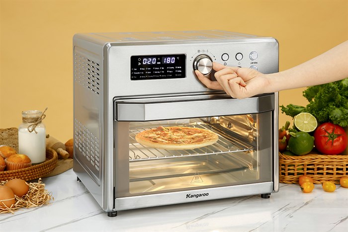 Lò chiên không dầu Kangaroo KG25AF1A 25 lít Màu Bạc